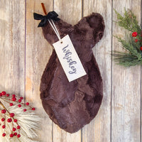 Personalized Brown Fur Cat Christmas Stocking