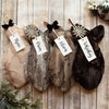 Personalized Tan Fur Cat Christmas Stocking